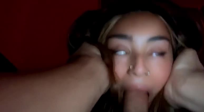 Dark skinned pre teen with peak throat sucks dick (SHORT)