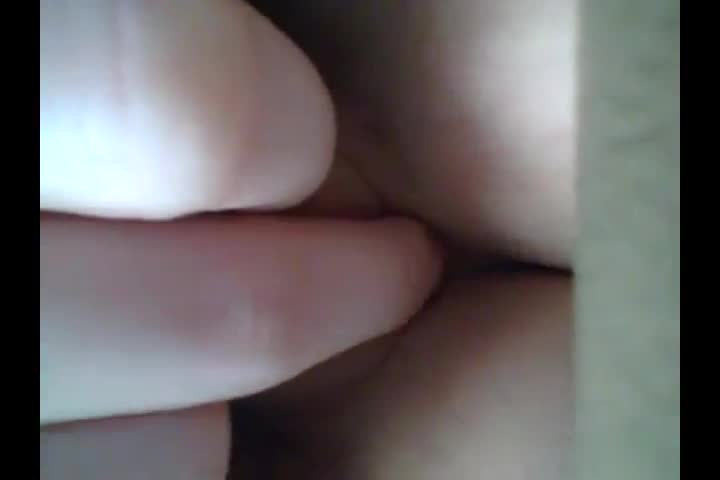 Hot beauty playing with her tight pussy, fingering herself