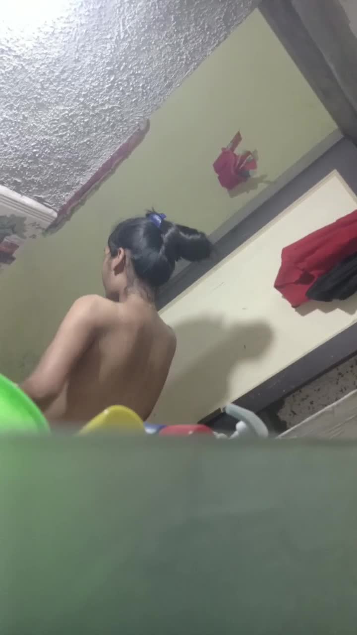 Sister taking bath in hidden cam (1)