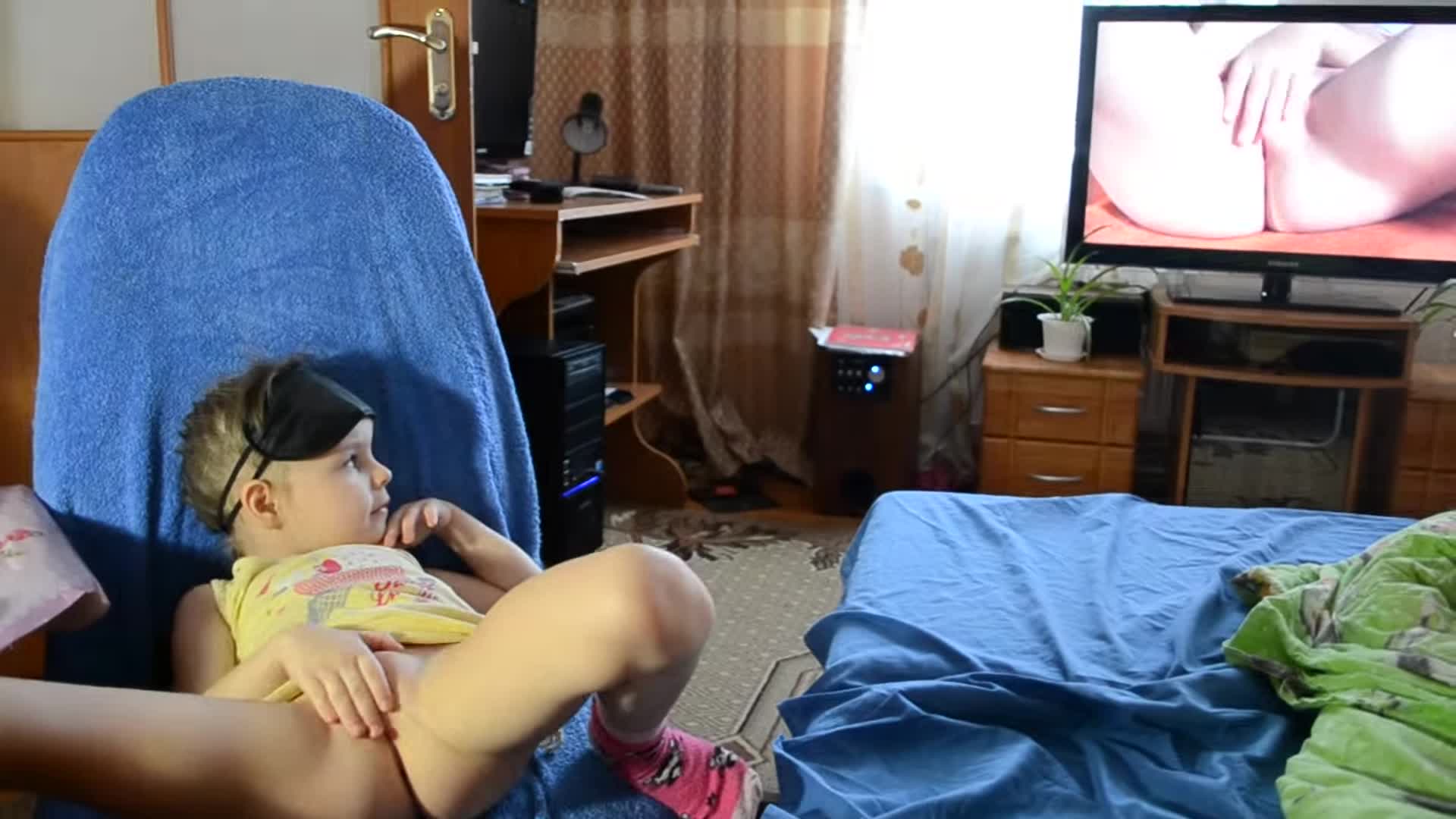 Ukraine Polar Lights Series - Video 35 - 5yo girl masturbation watching cp porn - Part 2