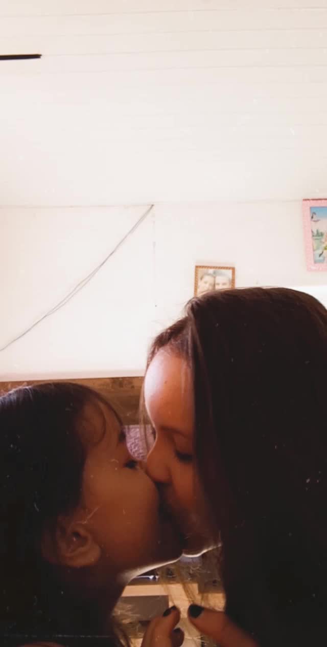 lesbians kids kisses