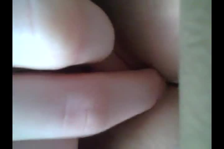 Hot beautiful girl fingering her tight pussy