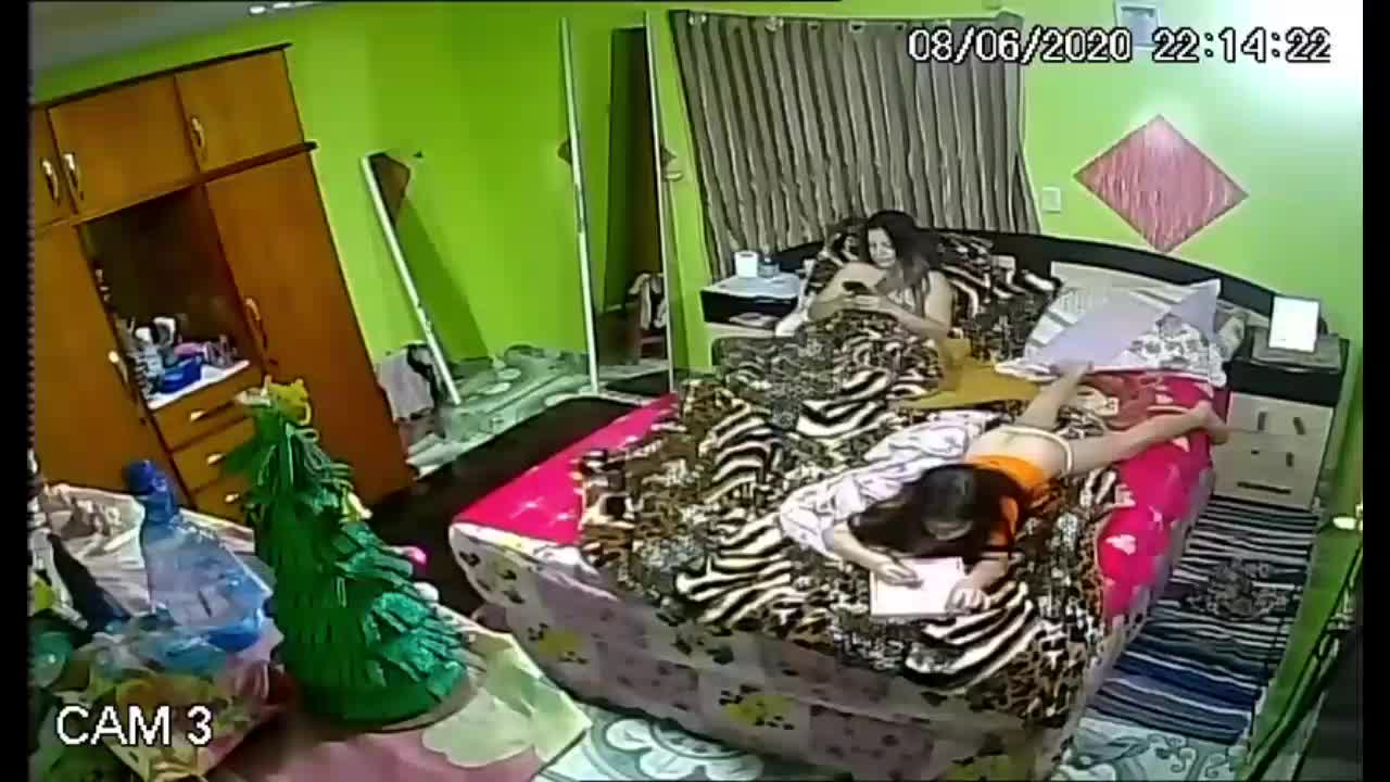 Pedomom caught licking teen daughter's ass hole in hidden cam