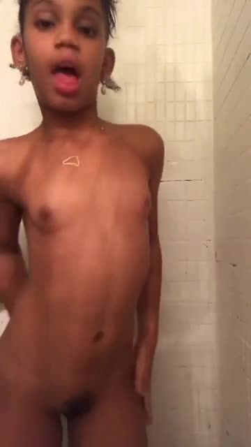sexy black girl in shower