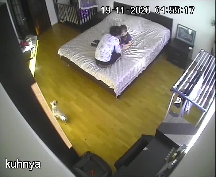 hidden cam of mom and little boy