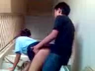 Girl Boy Kids having sex on stairs