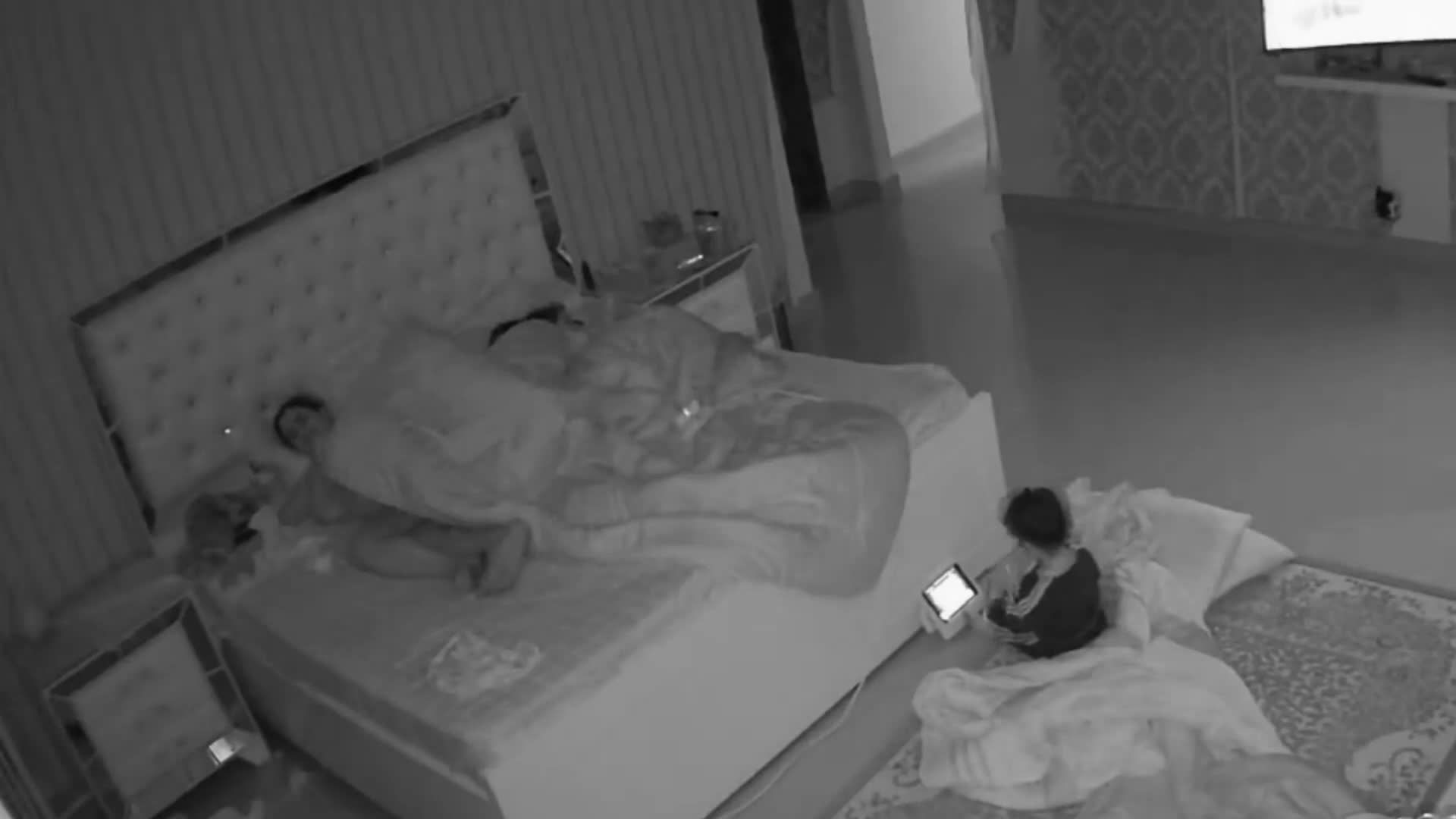 Bad parents fucking near kids hacked cam pt.1