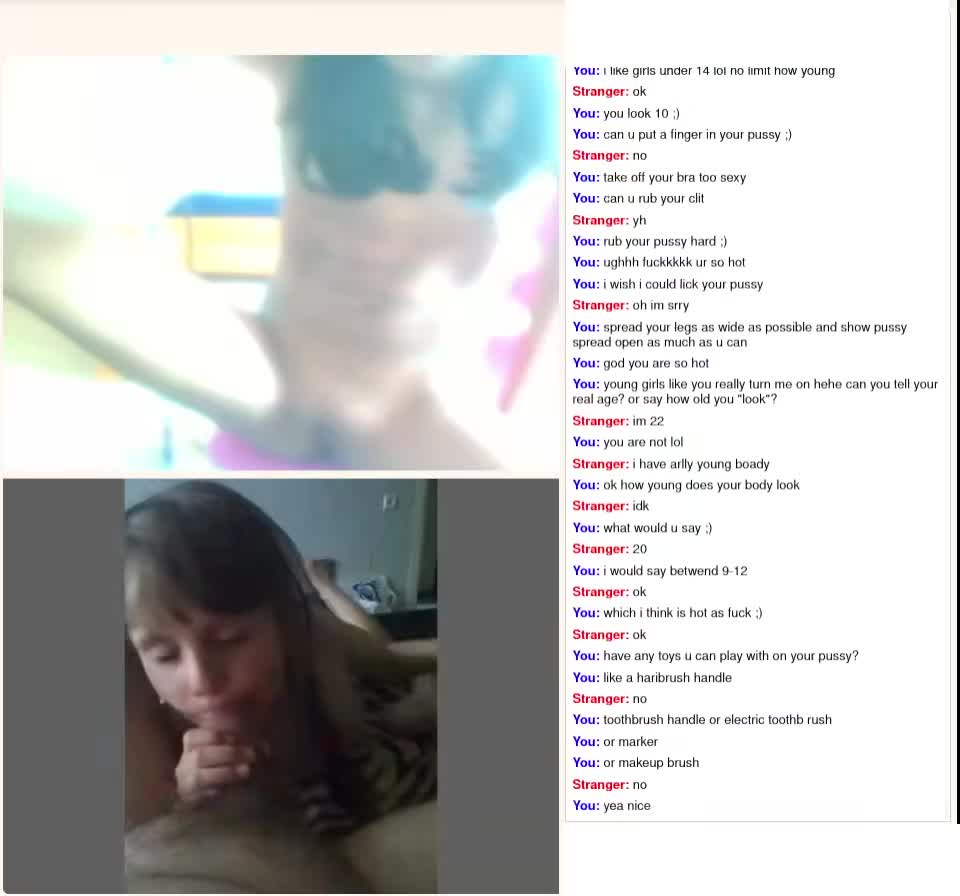 Sexy Preteen Lies About Her Age On Omegle and moans for daddy (42/75)