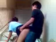Girl Boy Kids having sex on stairs